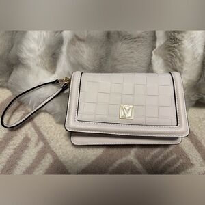 Victoria’s Secret White Woven Large Wallet/Wristlet